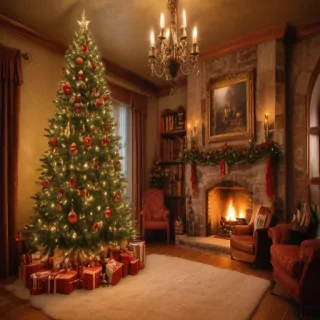 old fashioned christmas pictures