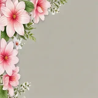 transparent flower border