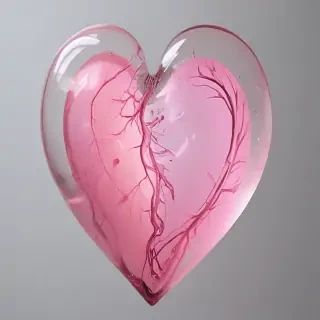 aesthetic transparent heart