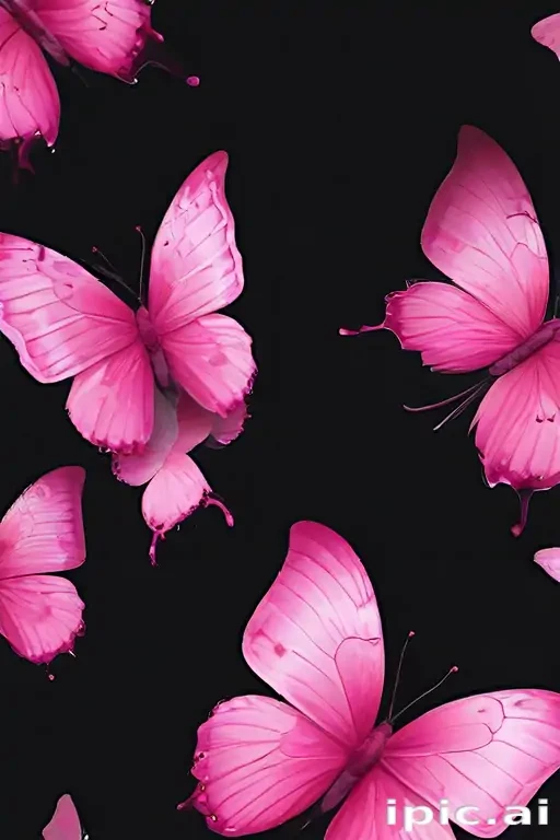 pink butterflies png
