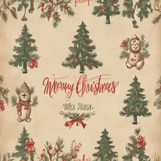vintage merry christmas