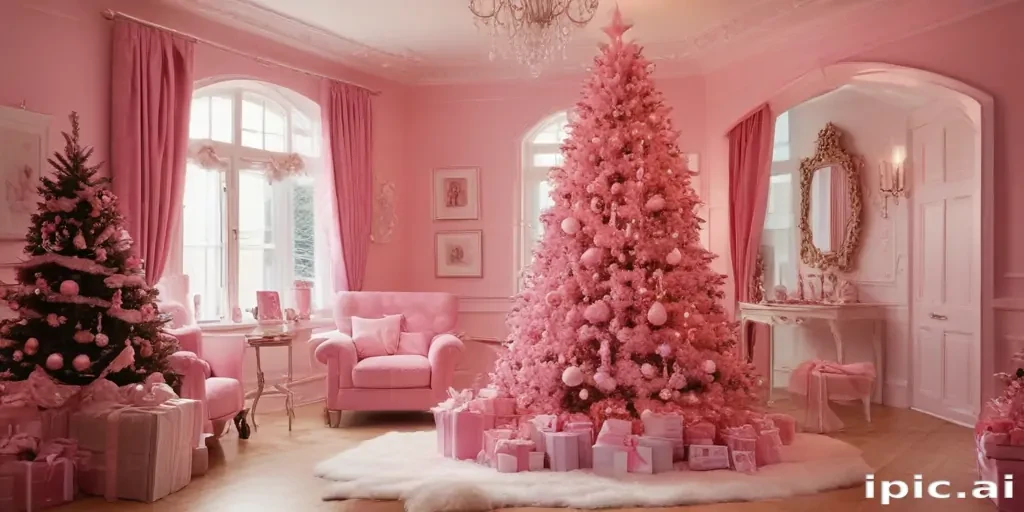pink christmas pictures
