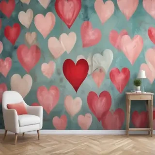 hearts background wallpaper
