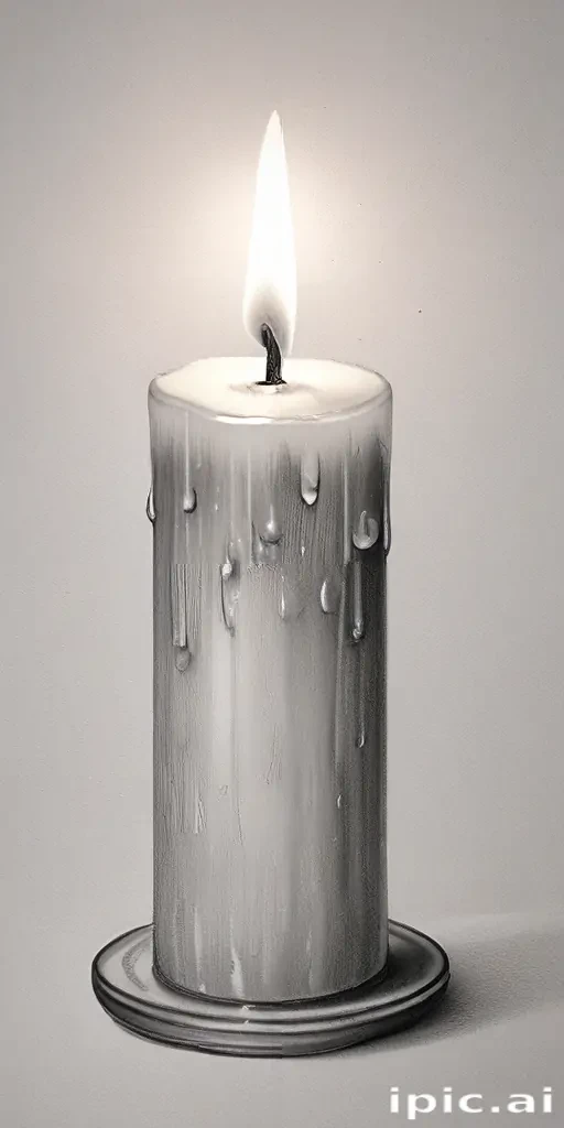 candle drawing