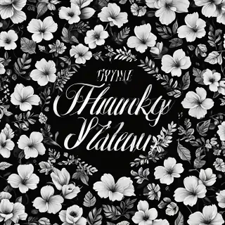 thank you in black and white