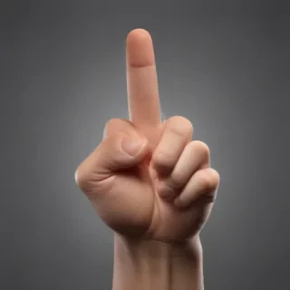 point finger png