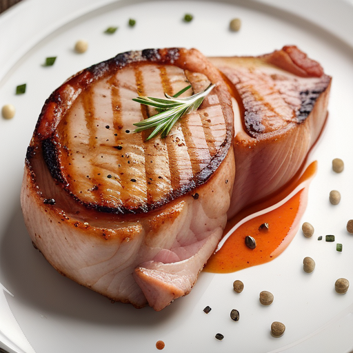 how much sodium is in pork chops