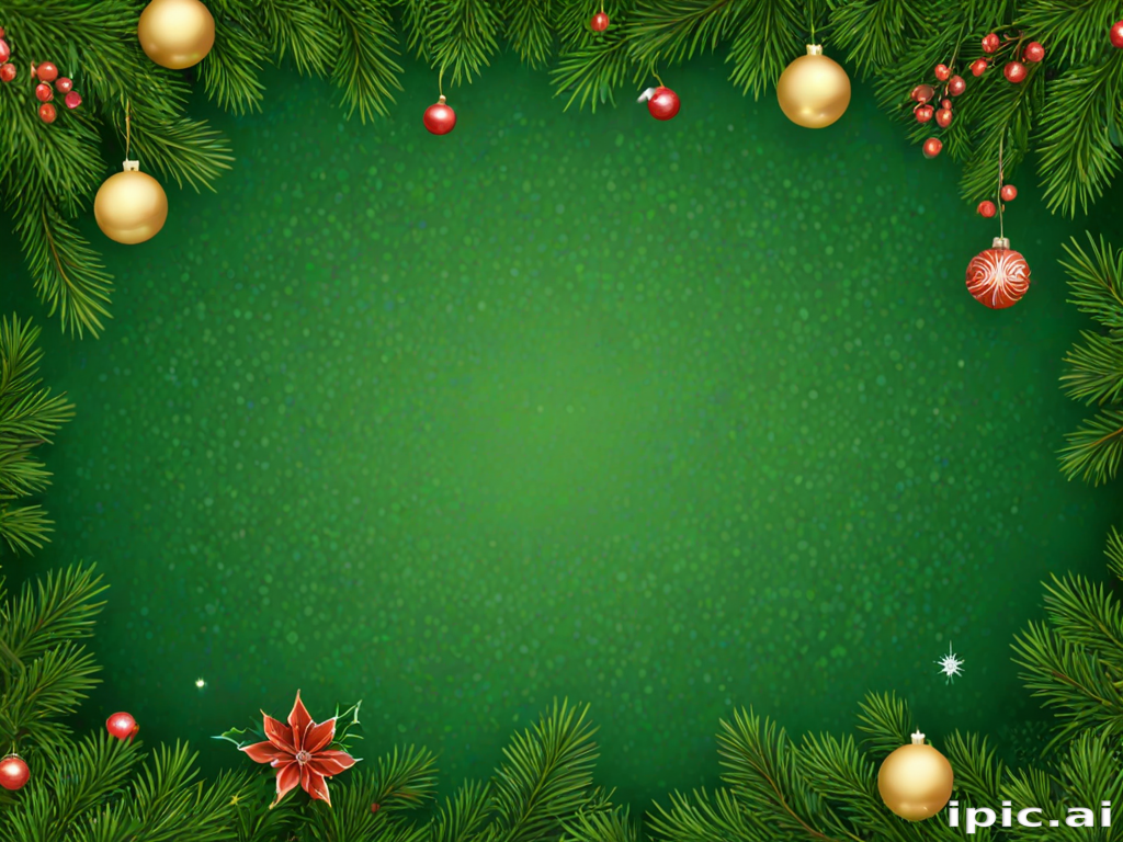 christmas background green