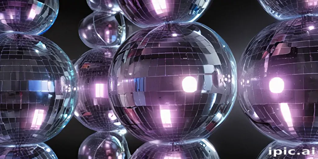 transparent disco balls
