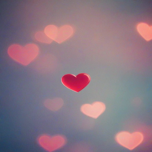 blurry heart wallpaper