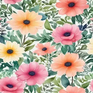 background watercolor flowers