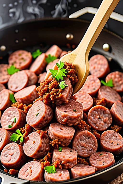 how to cook ground sausage