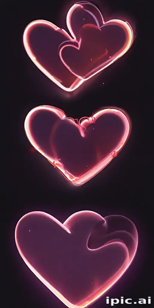 glow heart png