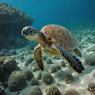 sea turtle desktop background