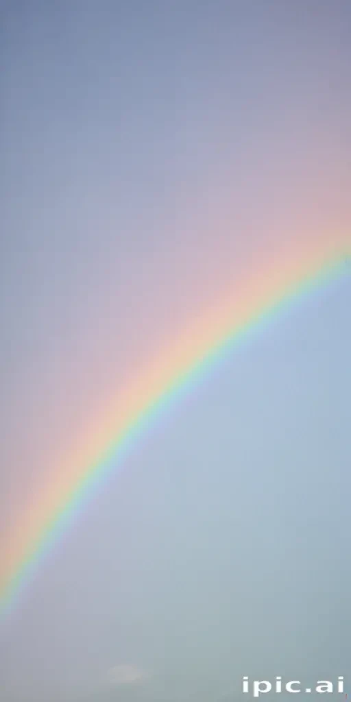 pastel coloured rainbow