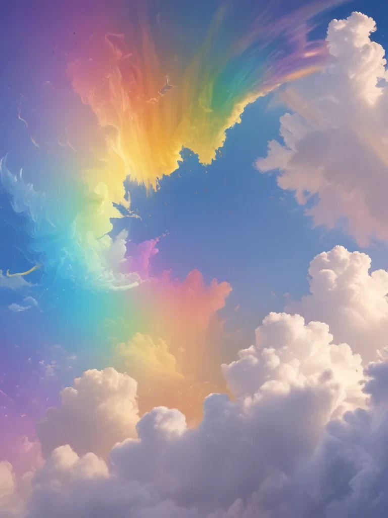 cute rainbow background