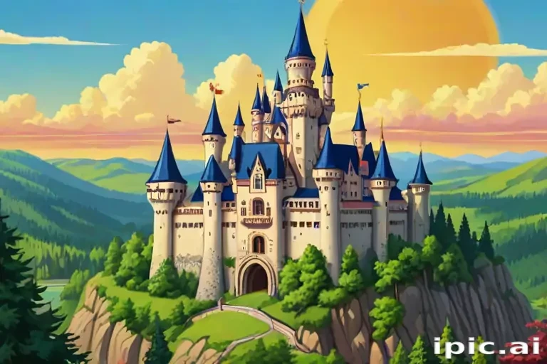 castle in cartoon