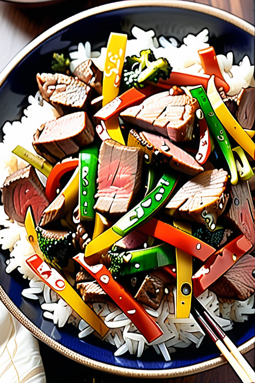 chicken and steak stir fry