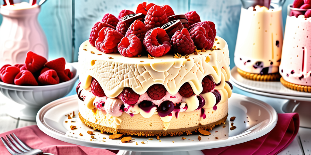 raspberry cheesecake ice cream cake