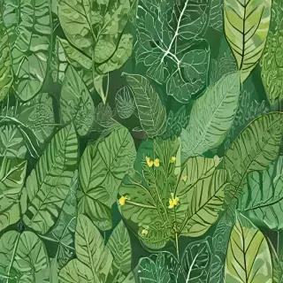 green leaf design