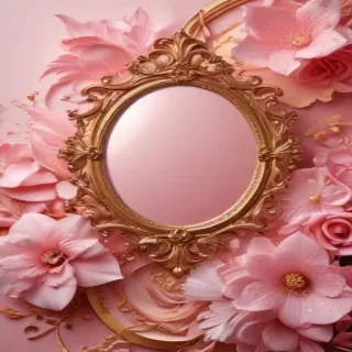 background pink and gold