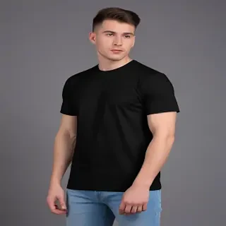 mockup tshirt black