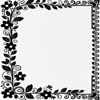 clip art borders black and white