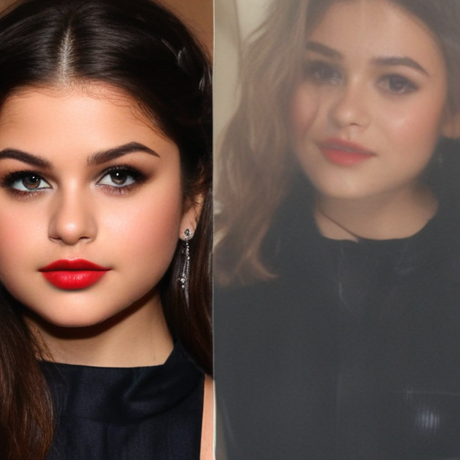 selena gomez red lipstick
