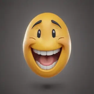transparent laughing emoji