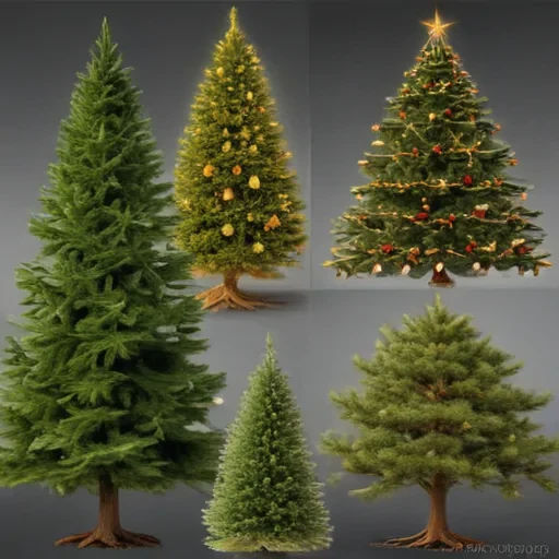 christmas trees transparent background