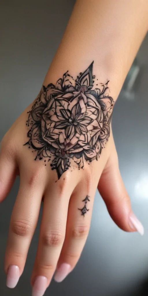 cute hand tattoos for black females