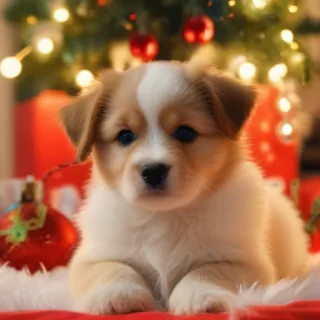 christmas puppy backgrounds