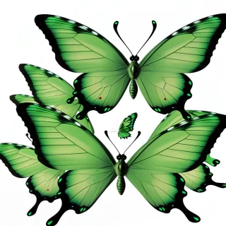 green butterfly png