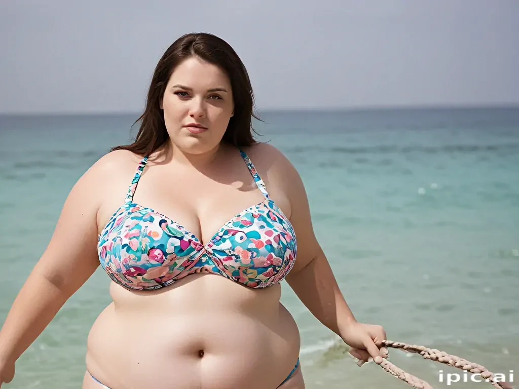 morbidly obese woman in bikini