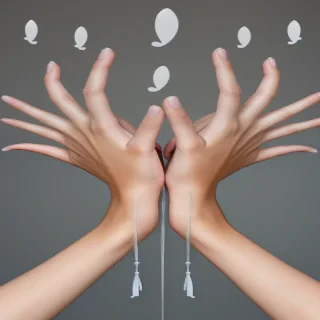 transparent prayer hands