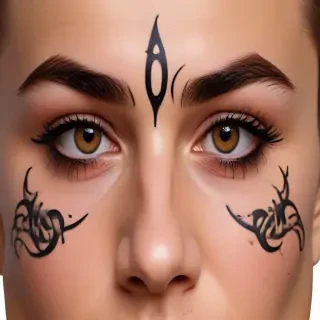 face tattoo png