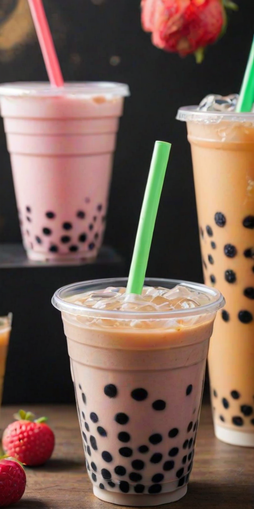 cute boba tea wallpapers
