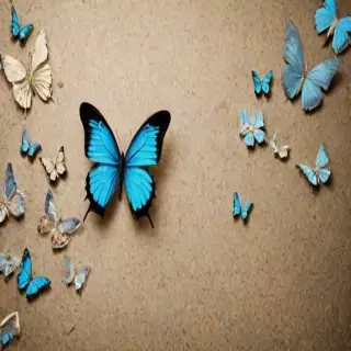 background with butterflies