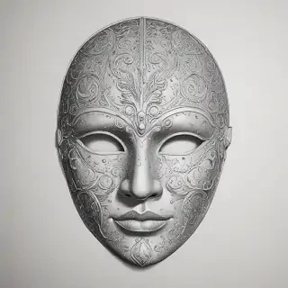 drawing of a mask