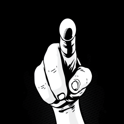 finger pointing png
