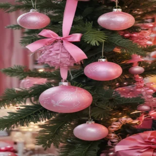 pink christmas aesthetic