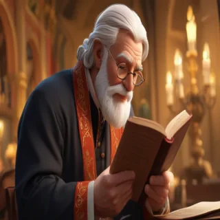 reading cartoon