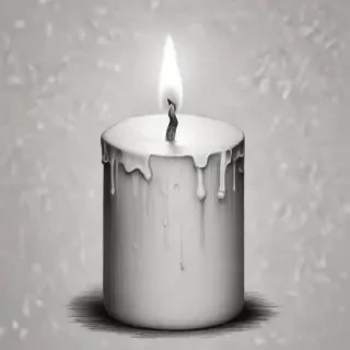 candle drawing