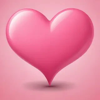 pink heart clipart