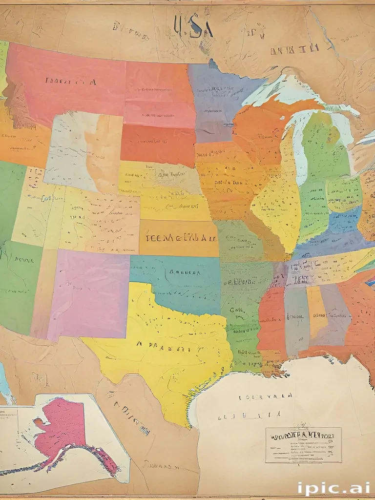map of the us states