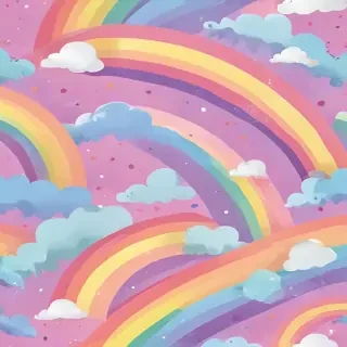 cute rainbow background
