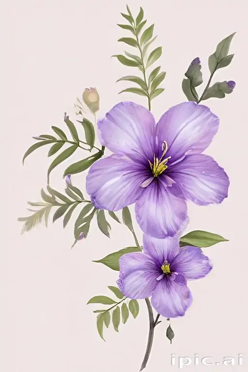 purple flowers png