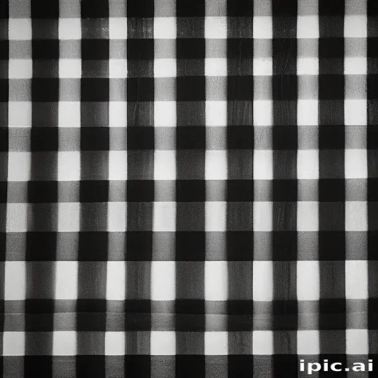black and white checkered background