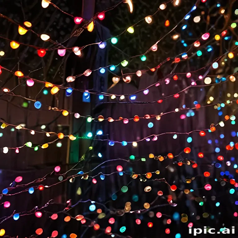 christmas lights iphone wallpaper