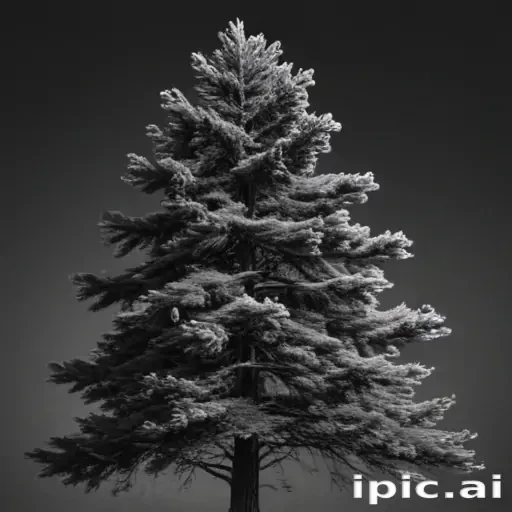 pine tree clipart black and white